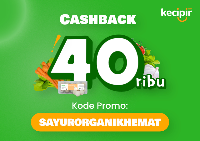 cashback belanja sayur online 40 ribu