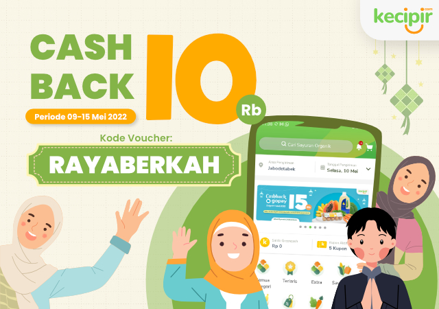 Cashback 10ribu untuk minimal 150ribu belanja
