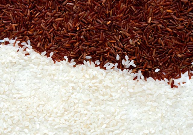 beras merah dan beras putih kecipir