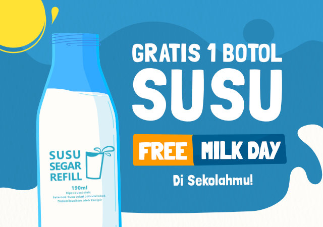 Gratis Susu Untuk Anaks Sekolah se-Jabodetabek