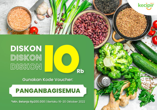 Diskon 10ribu dengan menggunakan kode voucher PANGANBAGISEMUA